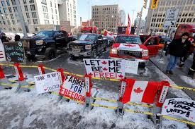 Canadian Truckers Honking The Way To Freedom - Another View